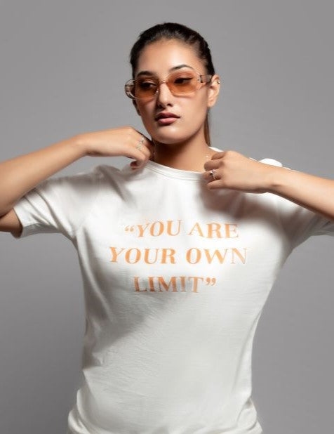 You Are Your Own Limit Round Neck Cotton T-shirt