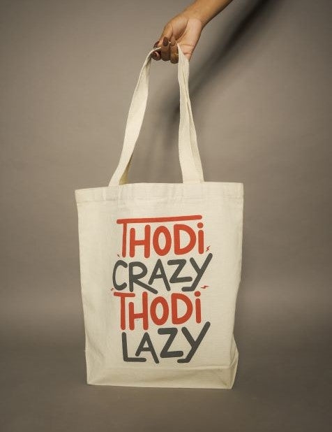 Crazy and Lazy Tote Bag